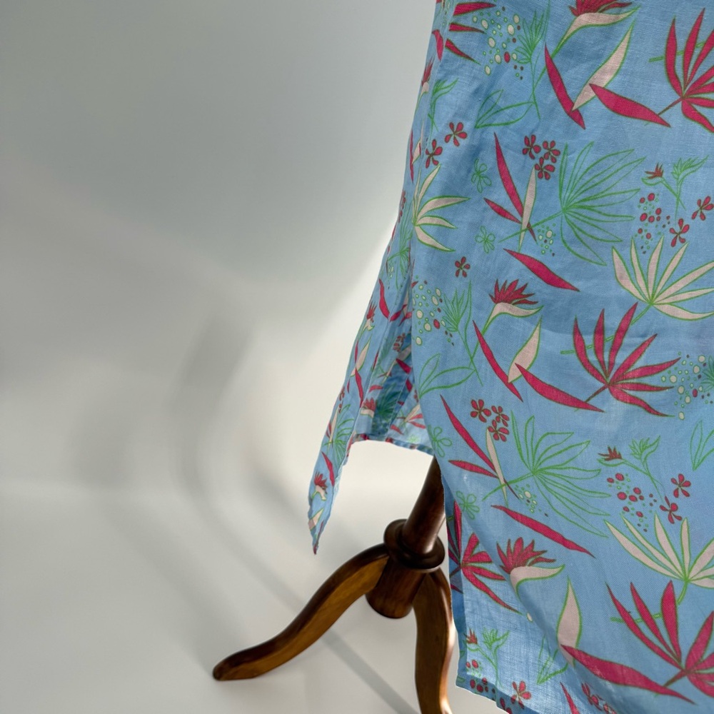 Hiho Floral Linen Midi Dress - Picture 6 of 13